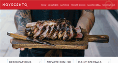 Desktop Screenshot of novecento.com