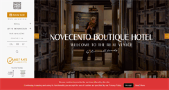 Desktop Screenshot of novecento.biz